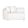 Pluszowa sofa Sandro S5200-AL WHITE FURRY do salonu biała