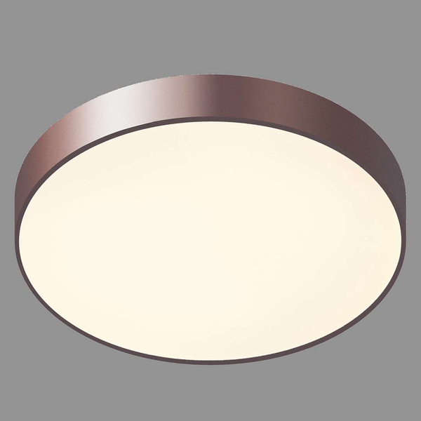 Sufitowa LAMPA natynkowa ORBITAL 5361-830RC-CO-3 Italux okrągła OPRAWA plafon LED 24W 3000K metalowy brązowy