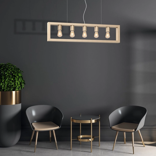 LAMPA prostokątna MACK MLP5465 Milagro drewniany ZWIS ramka frame