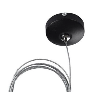 Podsufitka z kablem zasilającym Track AZ4780 do 1-faz systemu czarna