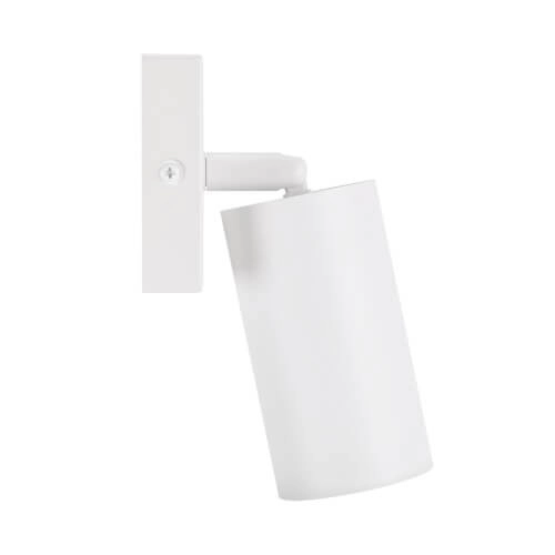 Kinkiet LAMPA ścienna MANAM 03759 Ideus metalowa OPRAWA regulowana tuba reflektorek okrągły biały