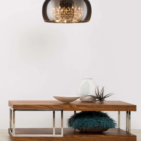 Lampa sufitowa CRYSTAL C0076-05L-F4FZ szklana glamour chrom przezroczysta