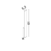 Ścienna lampa na taras NOVIANO LE75191 LED 6W 3000K IP65 czarna