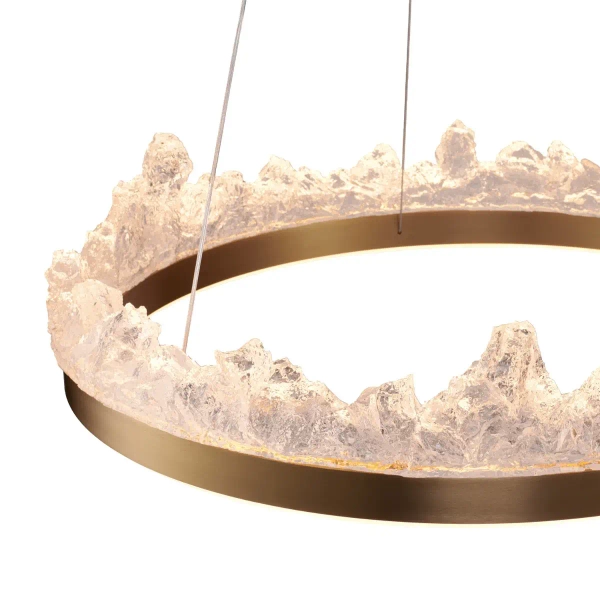 Pierścieniowa lampa wisząca Montana ST-6490P/1 LED 26W 3000K ring złoty