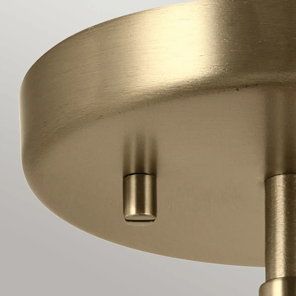 Metalowa lampa wisząca/ścienna/sufitowa Niva KL-NIVA-1W-1P-CPZ szampańska