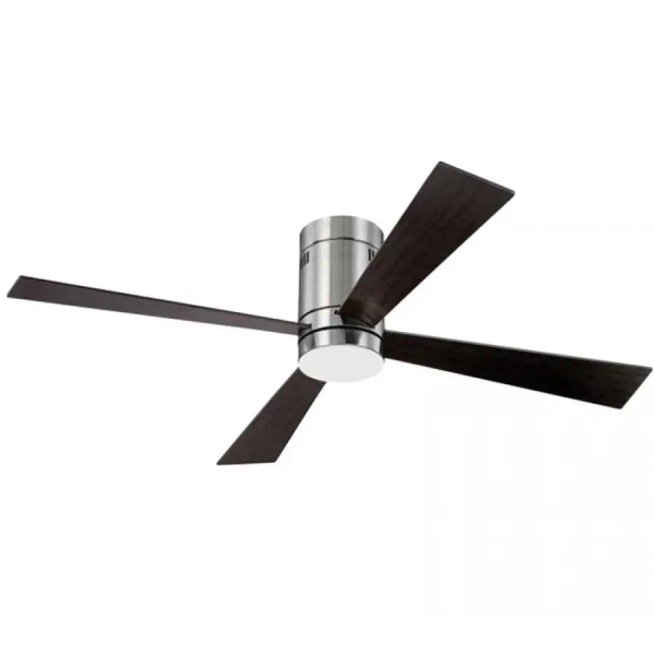 Nowoczesny wentylator sufitowy 19138 LED 15W CCT drewno czarny