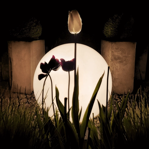 Ogrodowa lampa stojąca Globo EKO0458 Eko-light kula IP44 biała