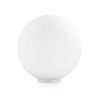 Lampka stolikowa szklana Mapa biała kulista 1xE27 42W nocna sypialniana 9155