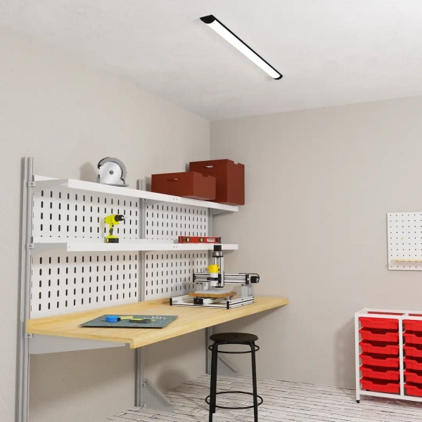 Natynkowa lampa sufitowa ML0750 LED 36W 4000K czarna