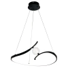 Salonowa lampa wisząca PERLA BLACK ML1177 LED 34W 4000K czarna