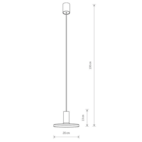 Lampa zwisowa punktowa Hermanos 8102 Nowodvorski do salonu czarna
