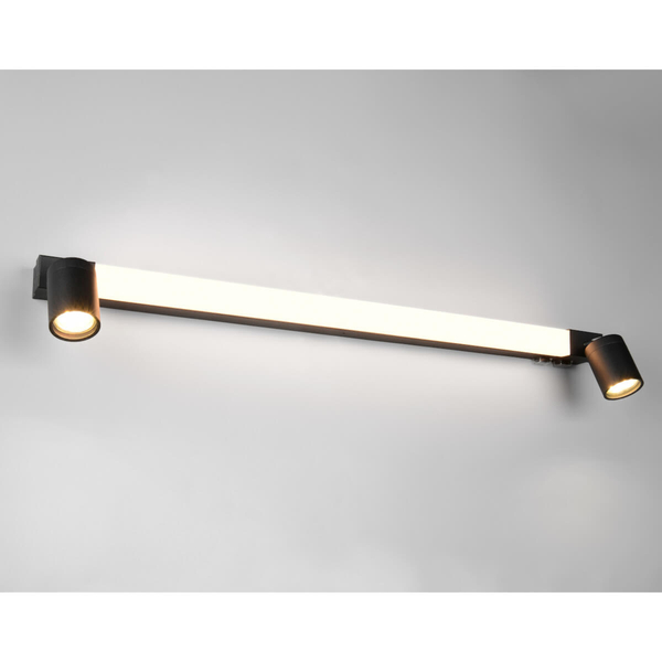 Metalowa lampa ścienna ENRICO 281479332 LED 9W 2300-4000K IP44 tubki czarny