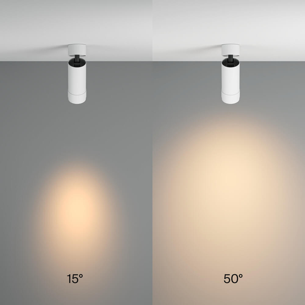 Metalowa lampa nasufitowa Focus C055CL-L12W3K-Z-W LED 12W 3000K biała