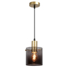LAMPA wisząca DONATI 5222 Rabalux szklana OPRAWA okrągły zwis przydymiony złoty
