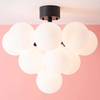 Sufitowa LAMPA modernistyczna MERLOT 107913 Markslojd plafon OPRAWA szklane kule balls czarne białe