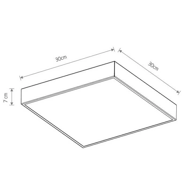 Plafon kwadrat do kuchni Quad 10470 Nowodvorski natynkowy metalowy biały