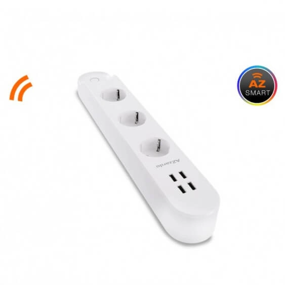 Potrójna listwa z gniazdkami POWER AZ3477 Azzardo wifi biały