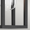 Elewacyjna lampa szklana Hone KL-HONE-S-BKT lampion IP44 czarna