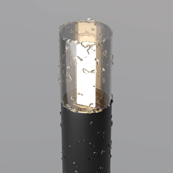 Podłużna lampa zewnętrzna słupek Glide O437FL-01GF1 wtykowy grafitowy