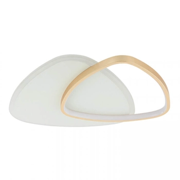 Ściemnialna lampa sufitowa 23093 LED 36W 3000K do jadalni biały złoty