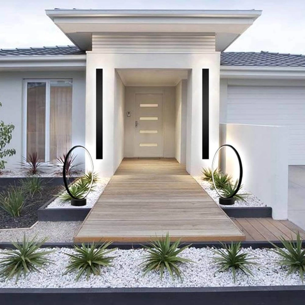 Ring ogrodowy Abira 9914 Shilo LED 30W 3000K z wtyczką IP44 antracyt