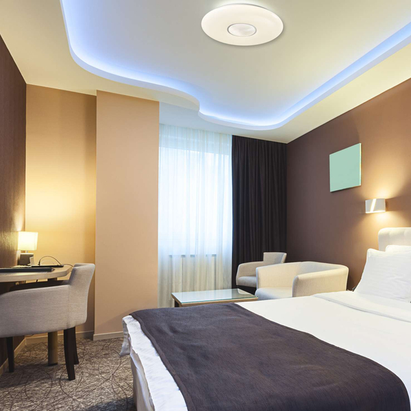 Plafon LAMPA sufitowa LYRA 313454 Polux natynkowa OPRAWA okrągła LED 36W 3000K - 6500K biała