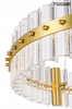 Żyrandol glamour Saturnus MSE010100165 kryształowy złoty