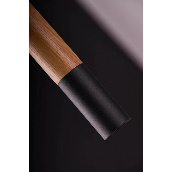 Pojedyncza lampa wisząca Izolda AZ3339 Azzardo LED 5W 3100K drewno czarna