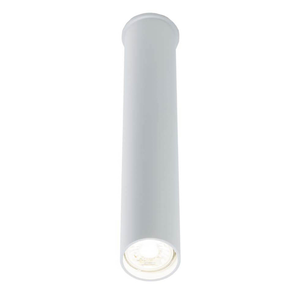 Natynkowa LAMPA sufitowa YABU 7746 Shilo łazienkowa OPRAWA plafon metalowa tuba IP44 biała