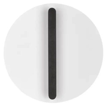 Lampa ścienna okrągła GALURCA LE45546 LED 15W 2700K metalowa czarna biała