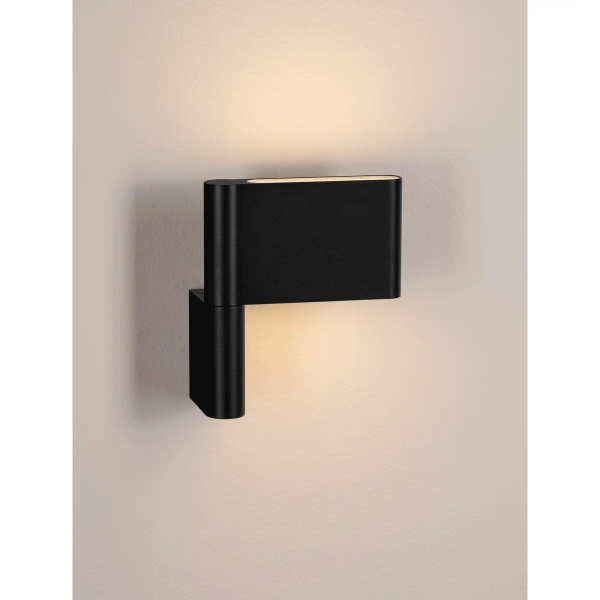 Designerska lampa ścienna RIVENZA LE45541 LED 5W 3000K czarna