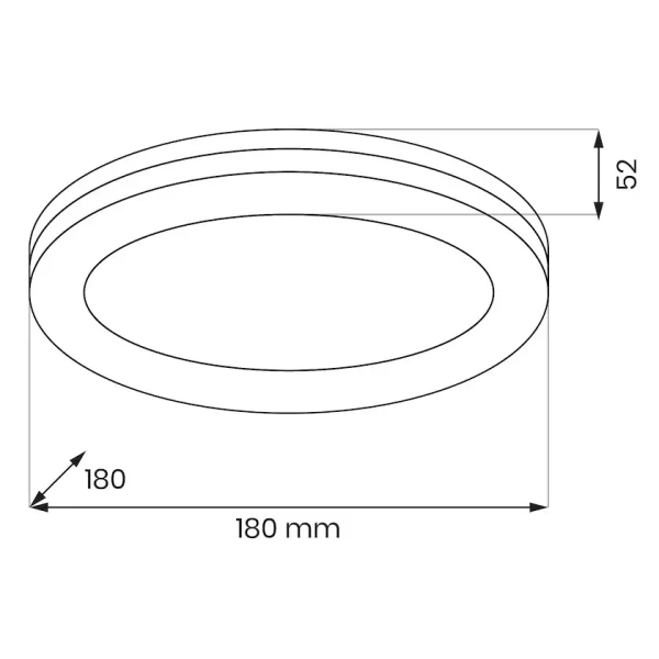 Plafon uniwersalny Marlon EKP2303 LED 12W 4000K okrągły IP54 biały
