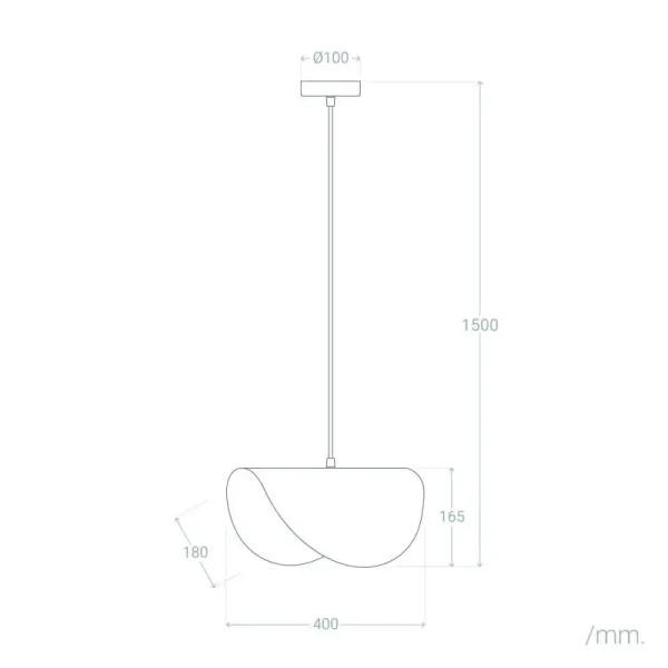 Metalowa lampa wisząca Sessanta ABR-LW-SES do salonu złota czarna