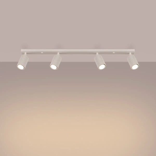 Lampa sufitowa na listwie KARBON SL.1603 regulowana tubki beżowe