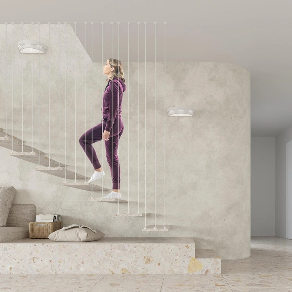 Kinkiet LAMPA ścienna SL.0002 półokrągła OPRAWA ceramiczna przyścienna biała