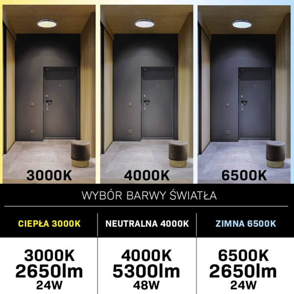 Wentylator sufitowy z pilotem KENYA 325808 LED 48W 3000-6500K czarny