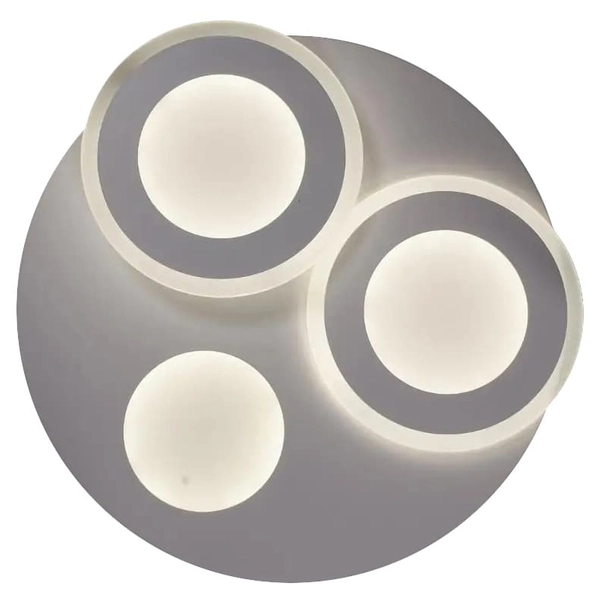 LAMPA sufitowa VEN P-666/7 dekoracyjna OPRAWA plafon LED 74W z efektem gwiazd biały