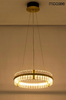 Żyrandol glamour Saturnus MSE010100165 kryształowy złoty
