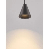Metalowa lampa wisząca GRONVILO LE45439 LED 5W 3000K stożek czarny