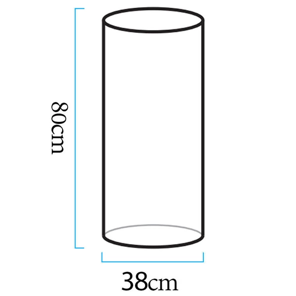 Ogrodowa lampa kolumna Tube ES-DC030 LED 5W RGBW tuba IP65 biała