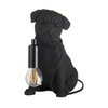 Stołowa lampka z żywicy Pug Puppy 107325 mops pies czarny