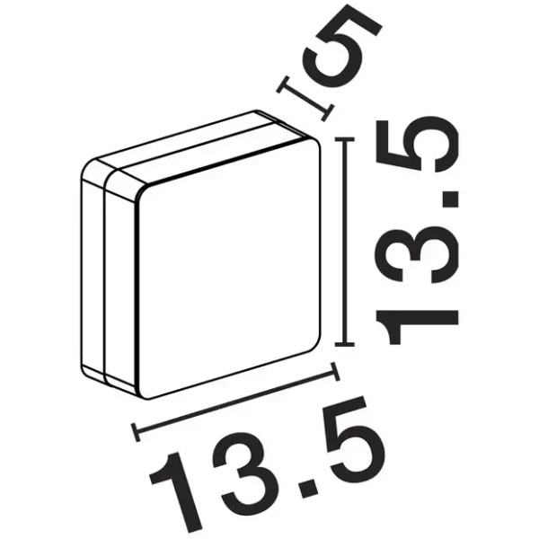 Ścienny kinkiet na taras LONTANO LE75204 LED 11W 3000K IP65 antracyt