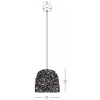 Lampa wisząca do salonu 22166 boho pleciona brązowa