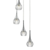 Kryształowa lampa wisząca Lyall LYA0550 Dar Lighting metal chrom