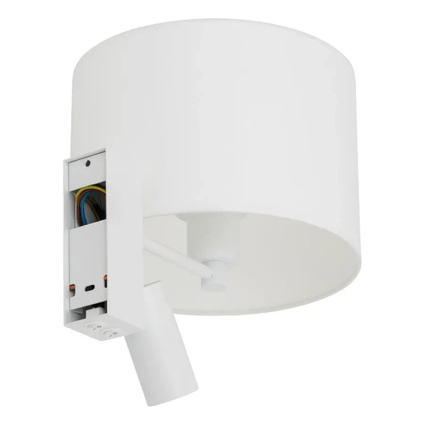 Naścienna lampa do sypialni LUSSO 11520 nocna biała