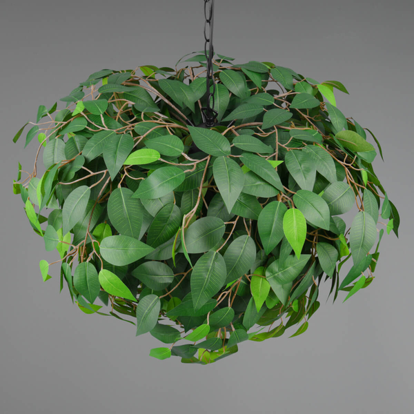 Lampa wisząca do jadalni Leavy R10464015 RL Light liście zielona czarna