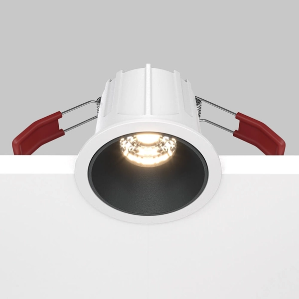 Lampa wpuszczana Alfa DL043-01-10W3K-D-RD-WB LED 10W 3000K biały czarny