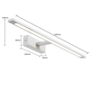 Ścienna lampa ISLA GS-LWB-20W WH CCT LED 20W 3000-6000K IP44 biała