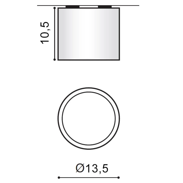Okrągła lampa sufitowa Alix AZ3541 do przedpokoju metalowa biała
