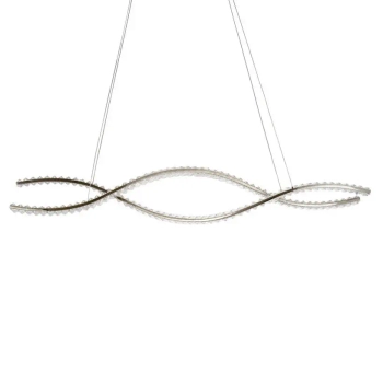 Ściemnialna lampa wisząca SPARK AZ6562 LED 80W 3000-4000K z pilotem chrom